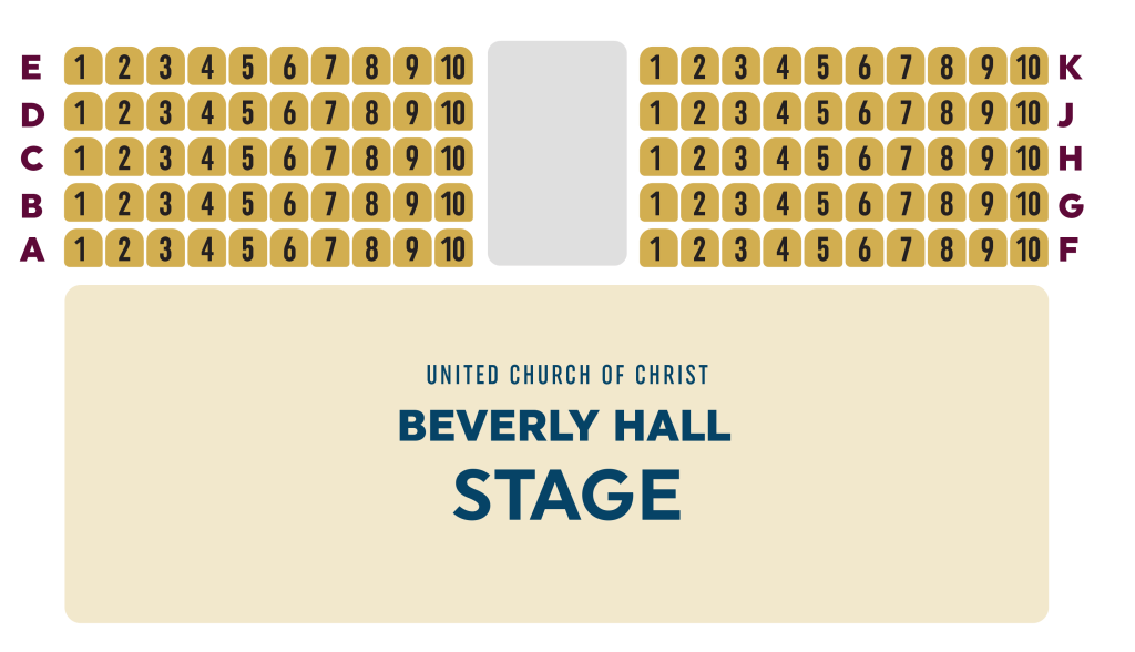 Beverly Hall Seat Map